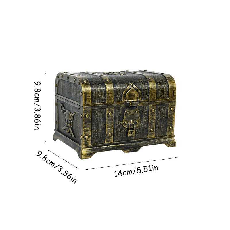 101 Pieces Pirate Treasure Chest Toy Box Gold Coins And Pirate Gems Jewelry Pirate Captain Cosplay Costume Props Halloween Decor Y240801