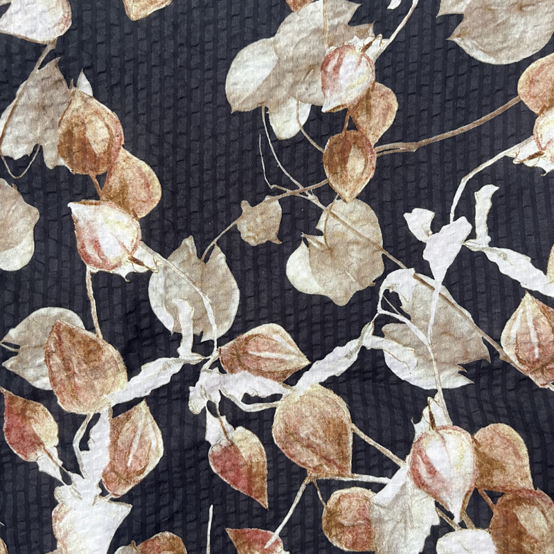 Clothing fabric factory direct supply 60S combed high quality cotton woven salt shrinkage wrinkle digital printing fabrics