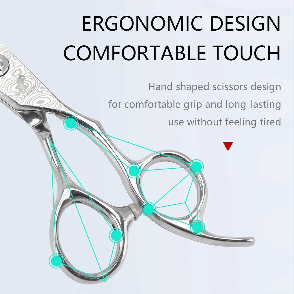 New Arrival 6-inch stainless steel hair clipper used for thin hair cutting high-quality hairstyles and trimming hair Z241213