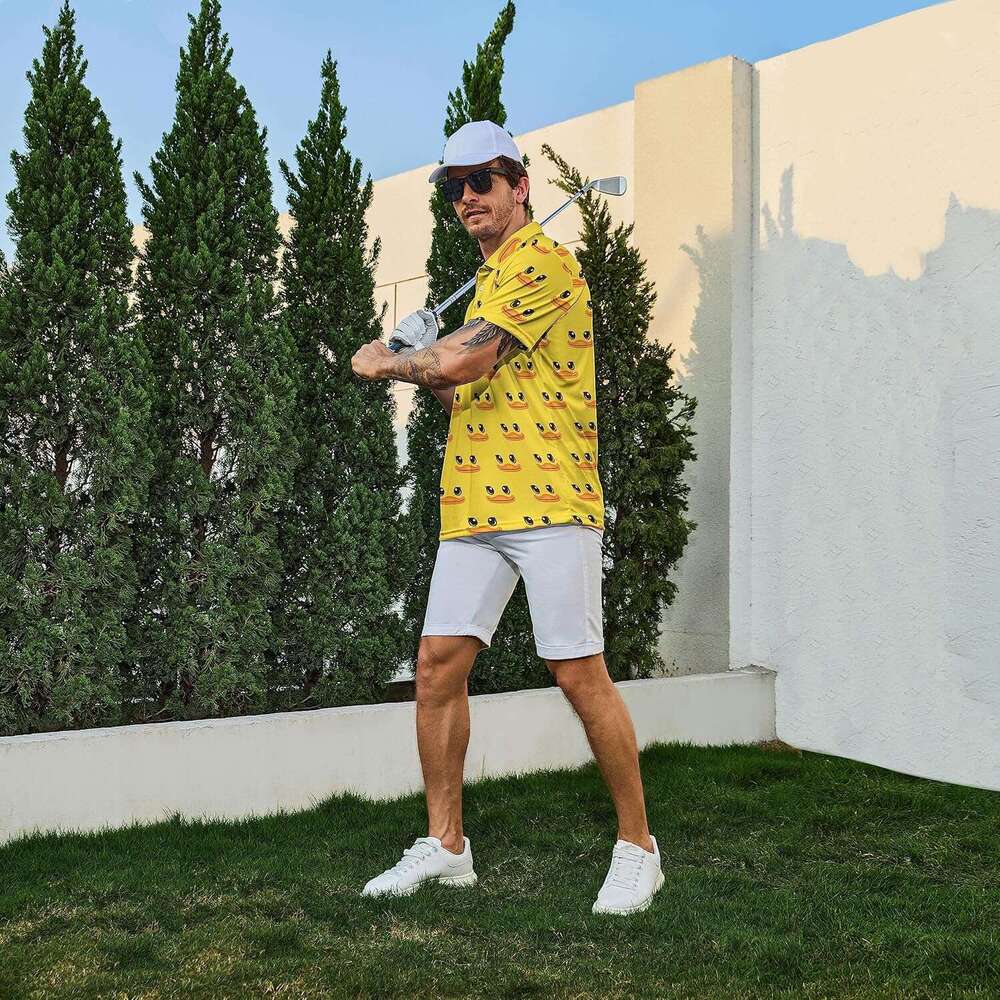 Fashion Mens Polo shirt Hawaiian Dry Fit Golf Shirt Short Sleeve Print Polo Shirts for Men Polos shirts tshirt Casual tops summer clothes Short sleeve