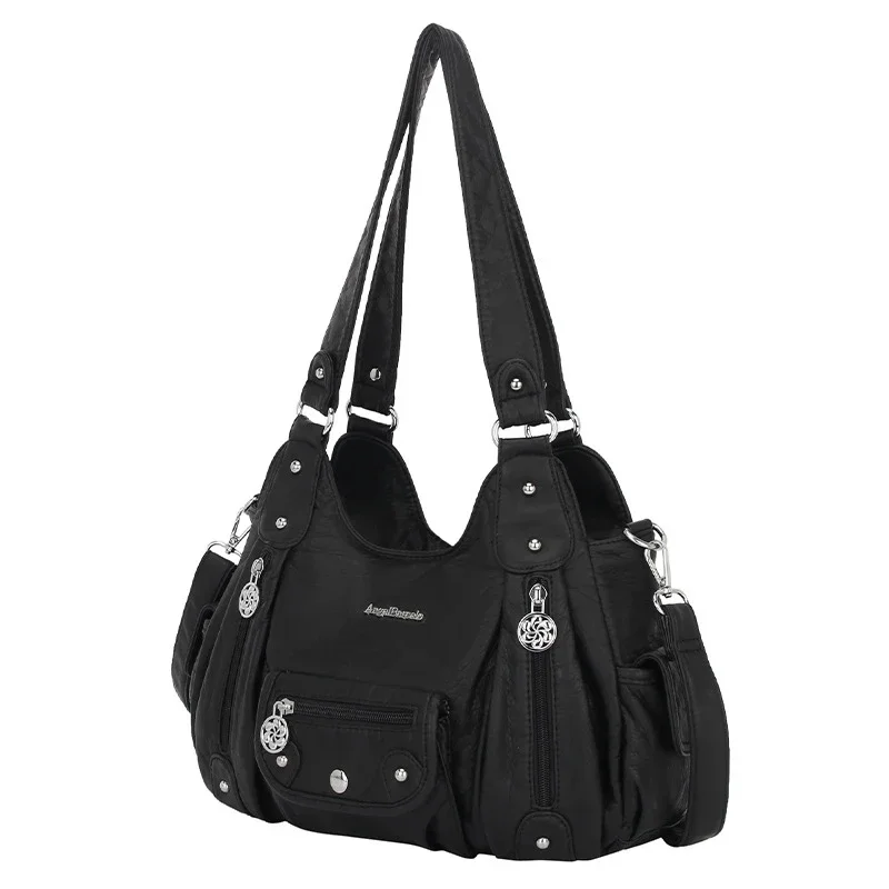 New Women handbags women bags designer Vintage Soft Leather Fashion Satchel Motorcycle Bag Tote Bags messenger bag
