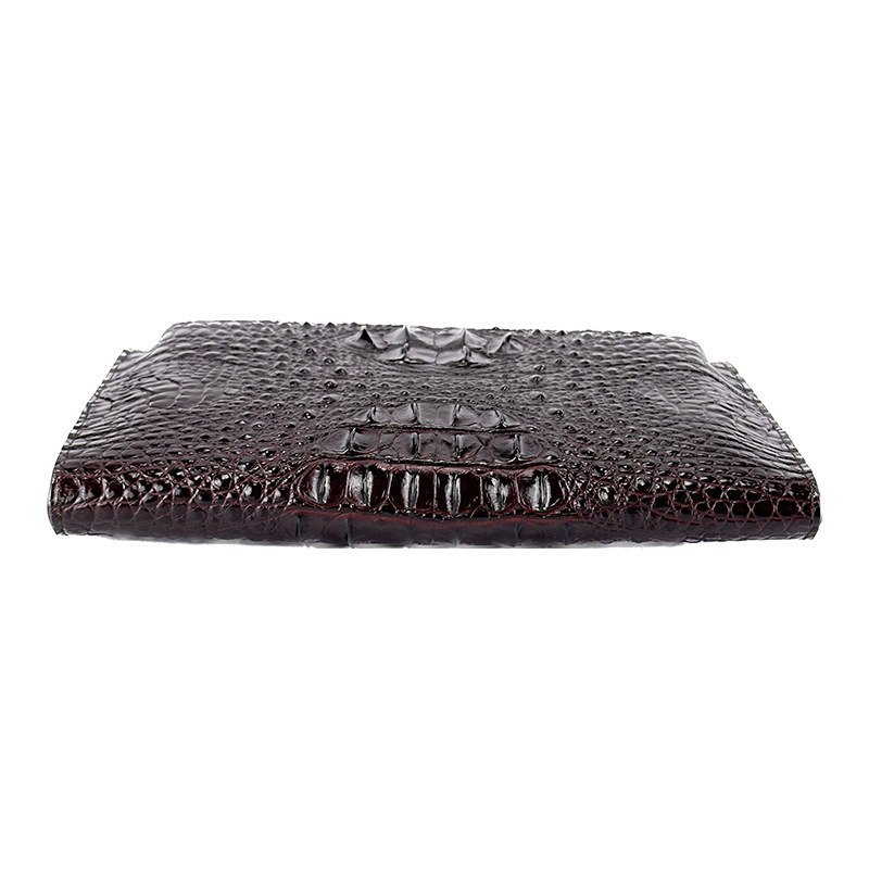 Men's Crocodile-print Leather Clutch Multi-card Wallet Business CardHolder Large Capacity Underarm Bag