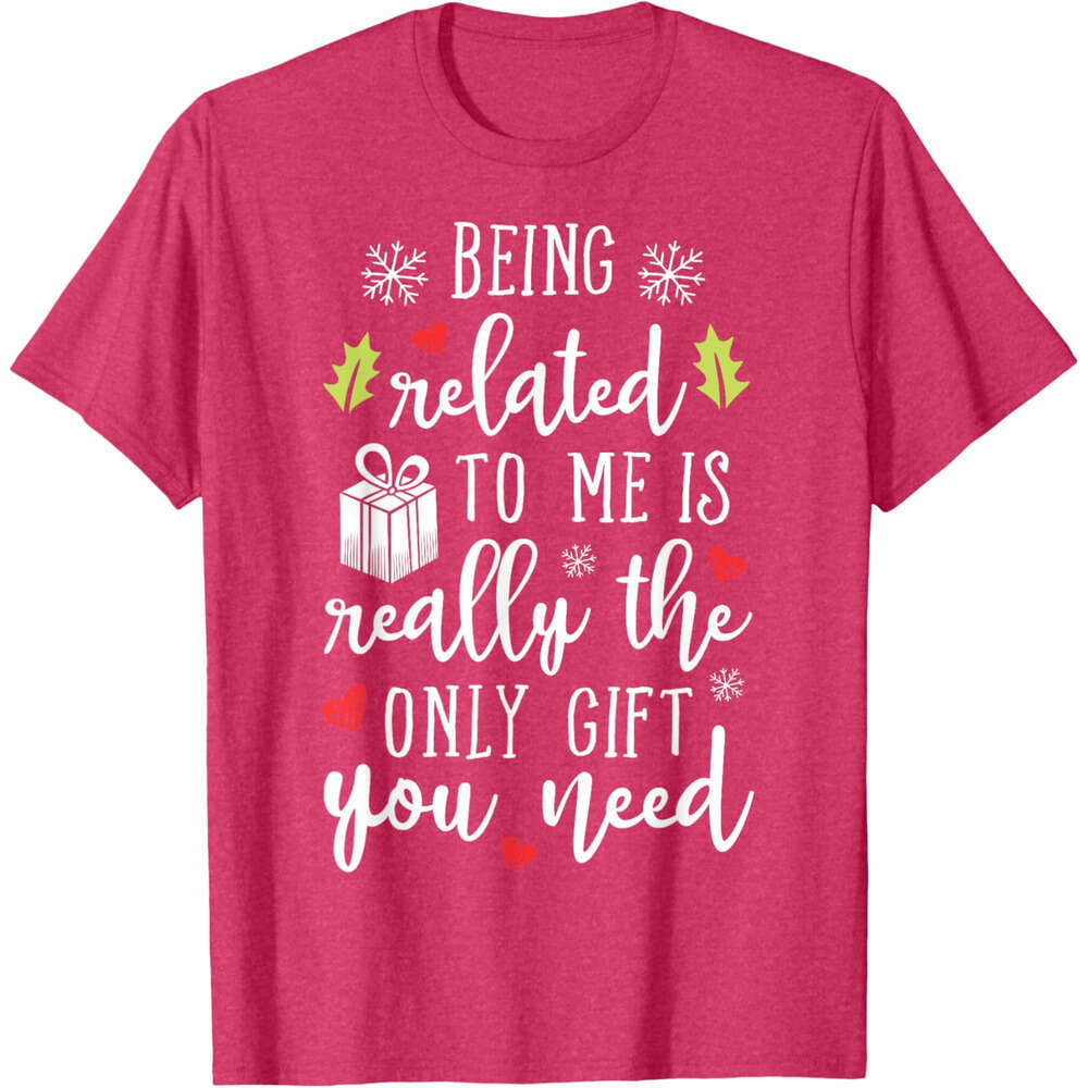 T shirt Mens Being Related To Me Funny Christmas Family Xmas Pamas Gift Short Sleeve T-Shirt shirts tshirt graphic tee Casual tops summer clothes Free