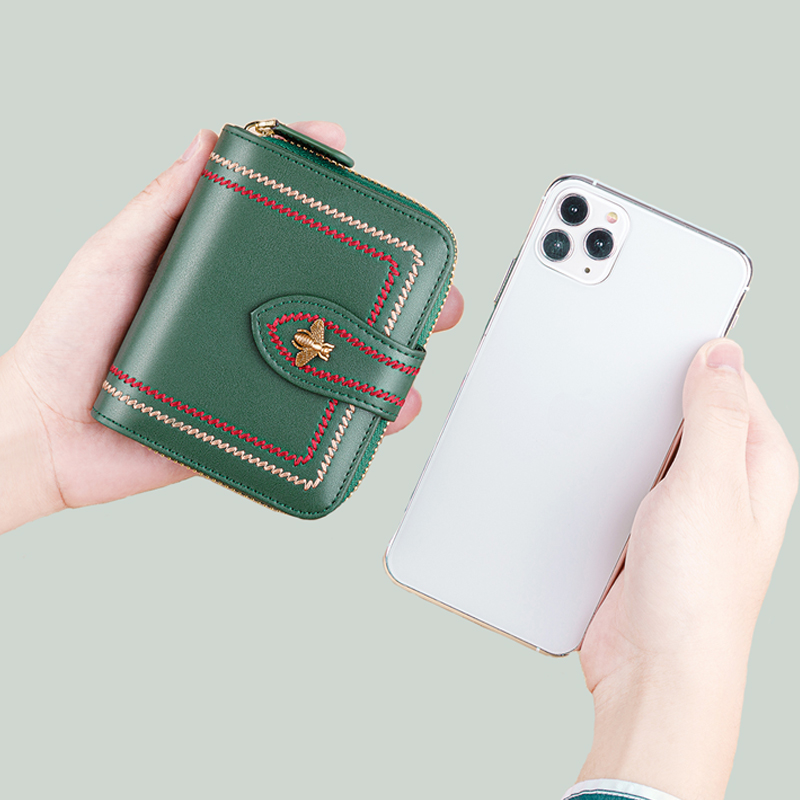 Genuine Leather Wallets For Women's Cardholders Luxury ארנקים לנשים Coin Purses Ladies Small Women Wallet Hasp Mini Cards Short