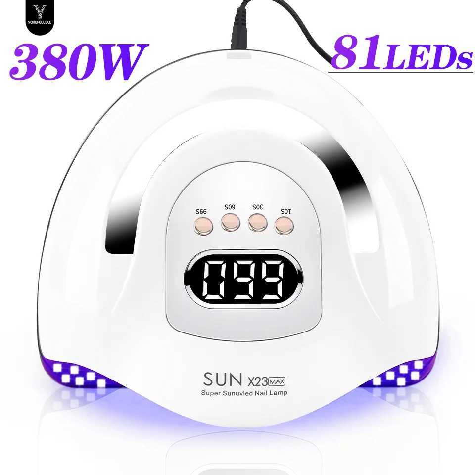 380W 81LEDS UV LED Nall Lamp Nall Dryer for Gel Pollsh 4 Settlng Tlmers UV Nall Lamp Professlonal Nall Llght Automatlc SensorCL240731