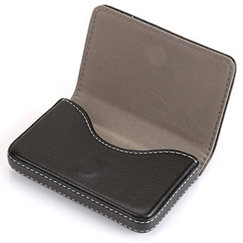 Wholesale Brand Card Holder Metal Aluminum Business ID Credit Card Holder Fashion PU Leather Porte Carte High Guality Card Case