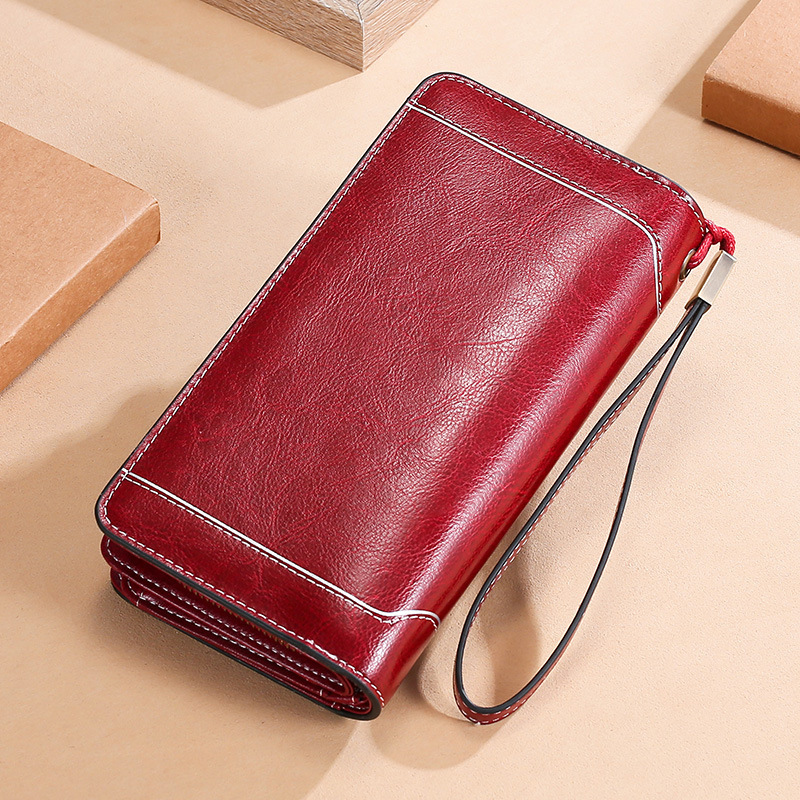 Fashion Women Leathe Wallets Rfid Female Purse Genuine Leather Ladies Wallet Phone Case Woman Wallet And Purse Card Holder