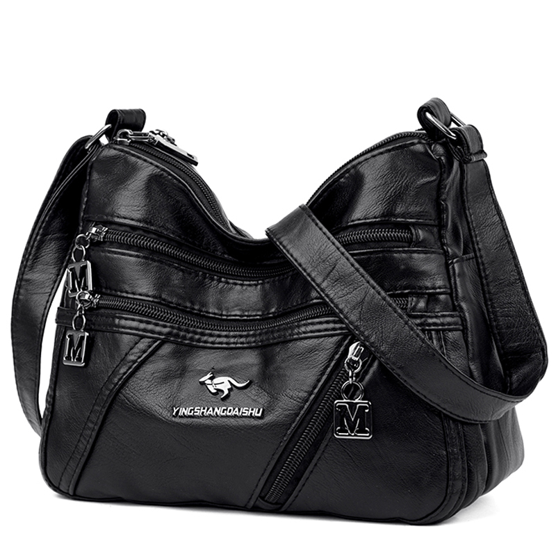 High Quality Soft Leather Luxury Purses and Handbags Women Bags Designer Multi-pocket Crossbody Shoulder Bags for Women 2021 Sac