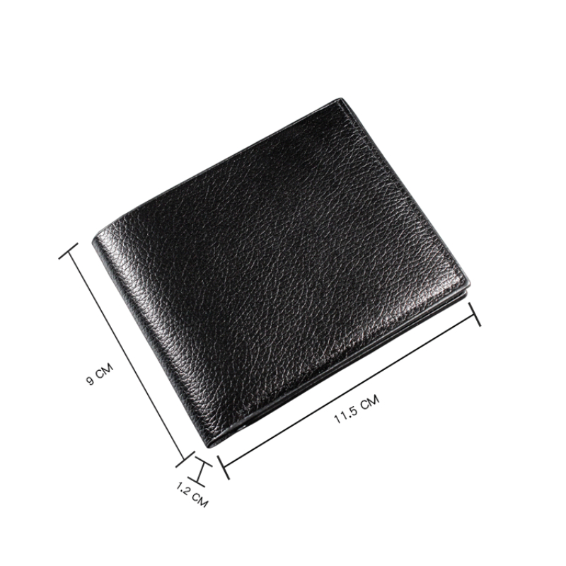 Men's Wallet Genuine Leather Men Wallets Premium Product Real Cowhide Wallets for Man Short Black Walet Portefeuille Homme