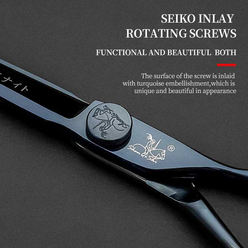 New Arrival Prosee High Quality 6.0-inch Hitachi 440C Steel Blue Coated Titanium Hair Salon Hair Clipper Z241213
