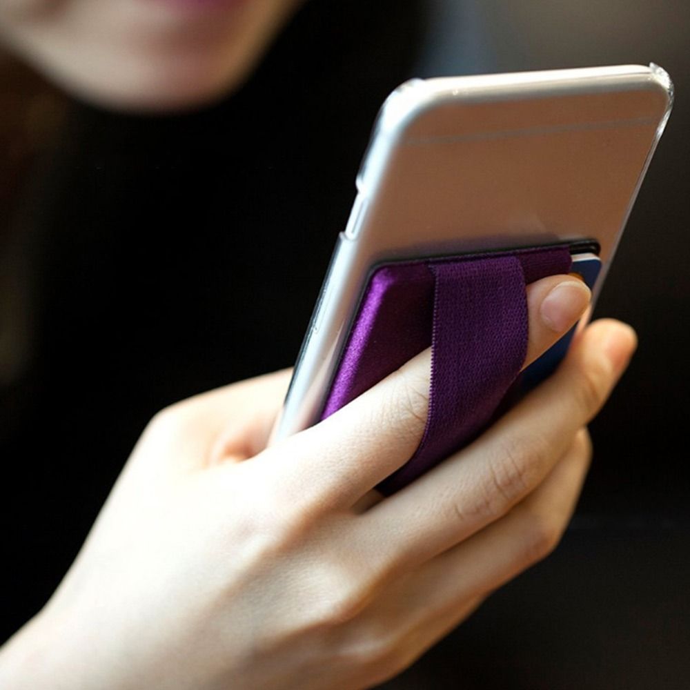 2Pcs Fashion Wallet Case Pocket Phone Back Card Holder Business Credit Pocket ID Card Holder Phone Pouch