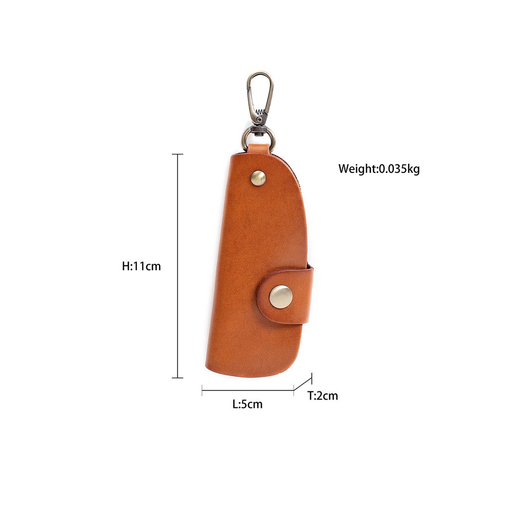 JOYIR Vintage Genuine Leather Key Wallet Men Organizer Housekeeper Keychain Cow Leather Key Case Male Key Holder