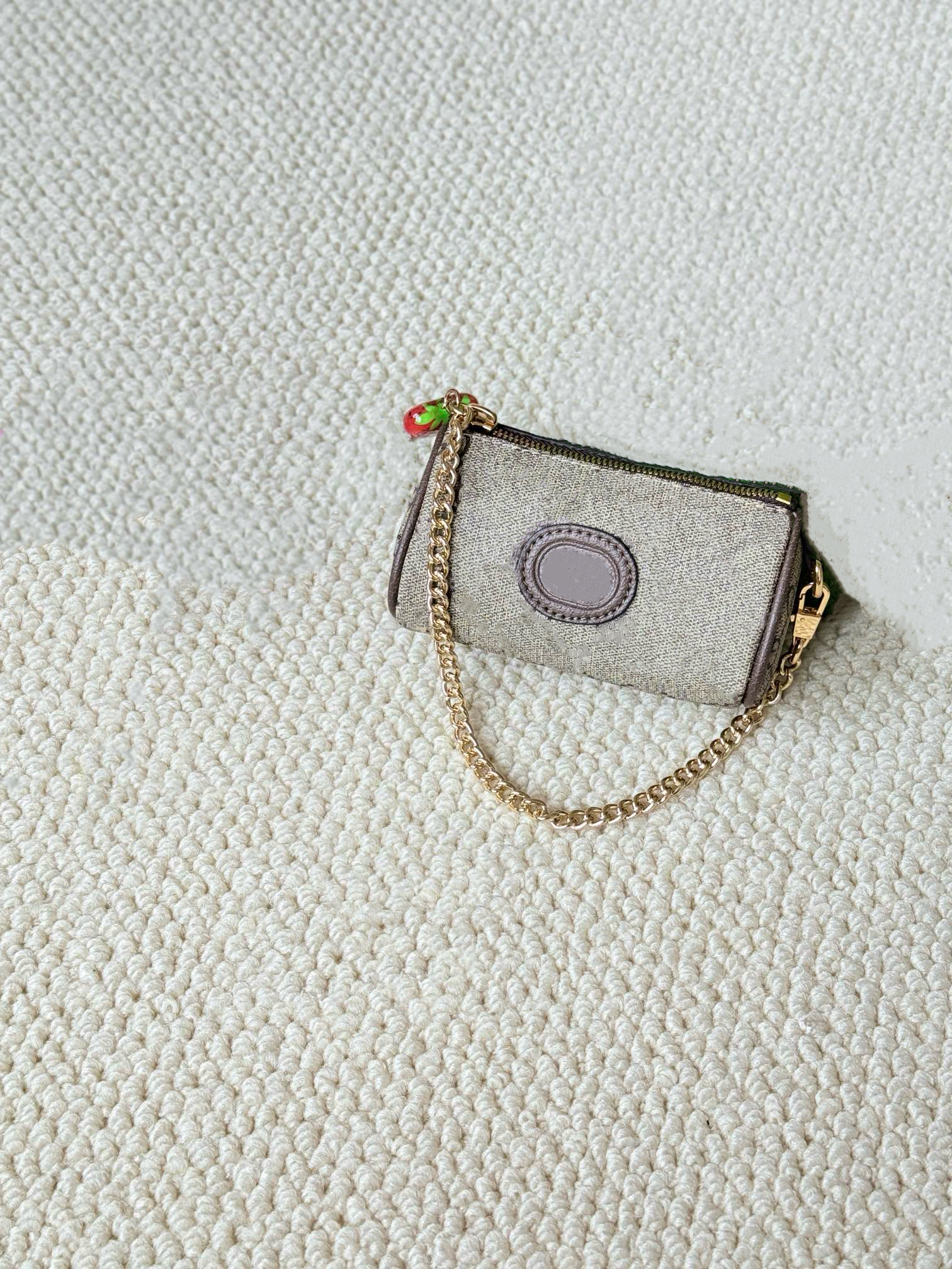 Designer Bags Women Coin Purses Luxury Brand Print Letter Zipper Pocket Wallets Sweet Strawberry Zpper Shoulder Bags Totes Ladies Pouch Bag