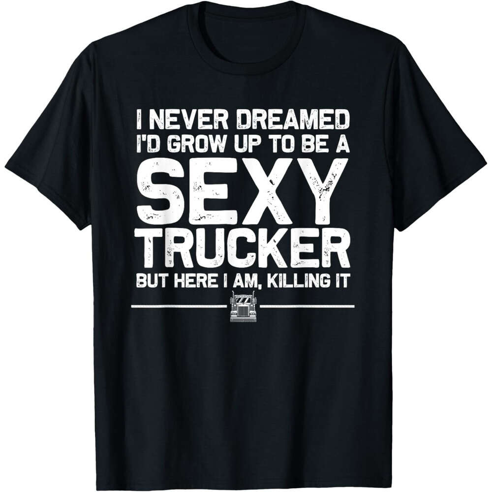 25ss T shirt Mens Funny Truck Driver Design For Trucker Women Trucking Lover T-Shirt shirts tshirt graphic tee Casual tops summer clothes Short sleeve