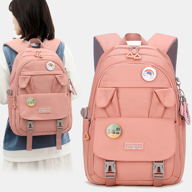 Teen Girls Casual School Backpack Schoolbag High Middle School Book Bags Daypack Women Daily Travel Laptop Bag Mochila Feminina
