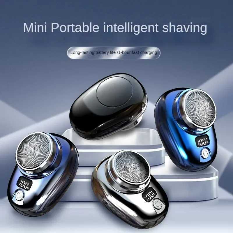 Mini electric travel shaver mens portable pocket shaver beard trimming shaver rechargeable cordless shaver facial shaver W2408025465