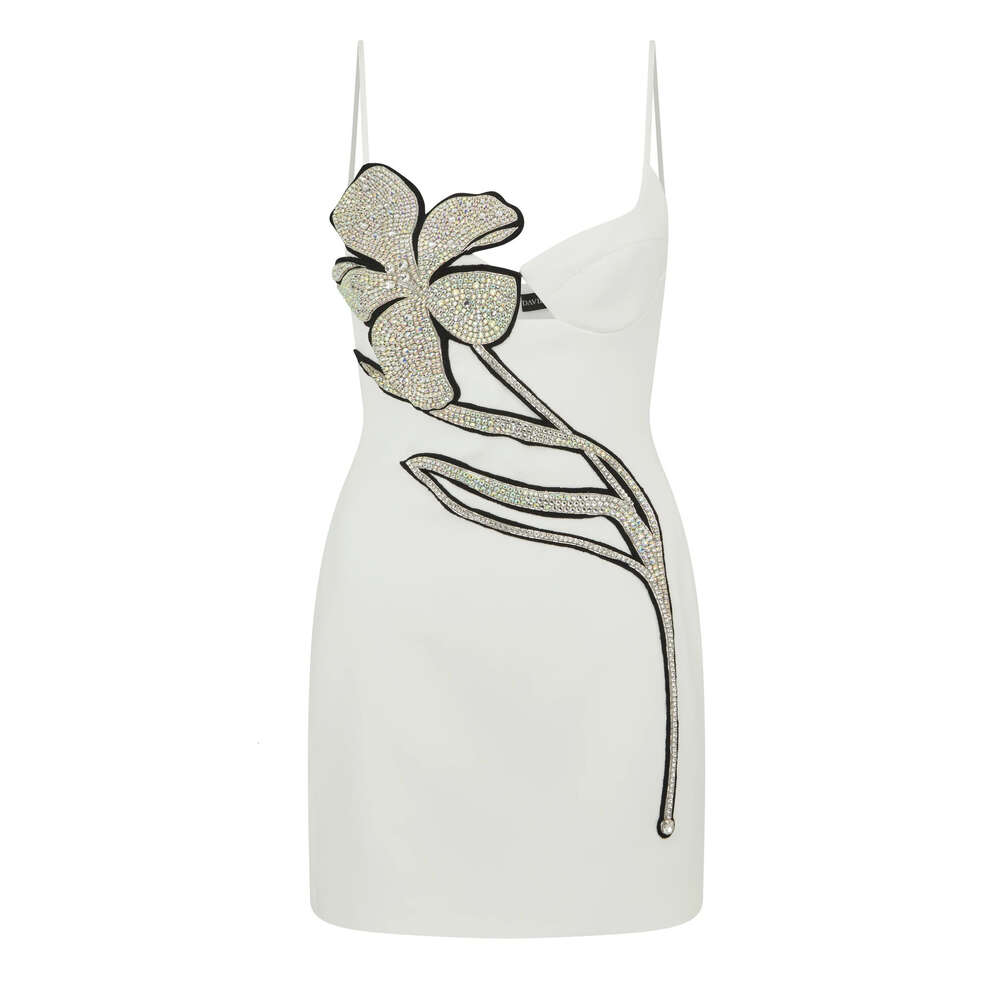 24 new suspender tight fitting slimming bouquet rhinestone bandage dress Fashion short bandage dress womens skirt