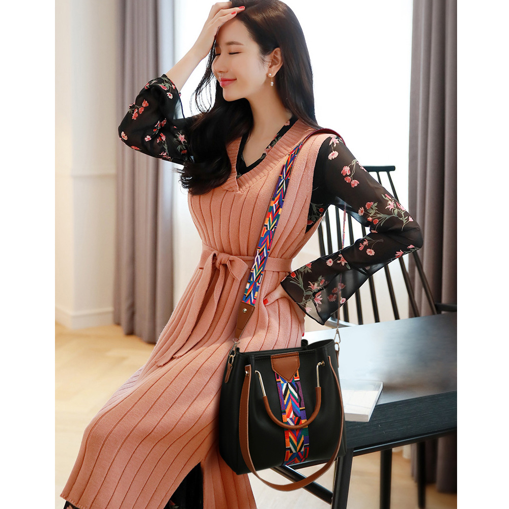 New Fashion Four-piece Casual Tote Fashion Shoulder Bag Lady PU Soft Crossbody Bag Handbags Messenger Bag Bucket Bag