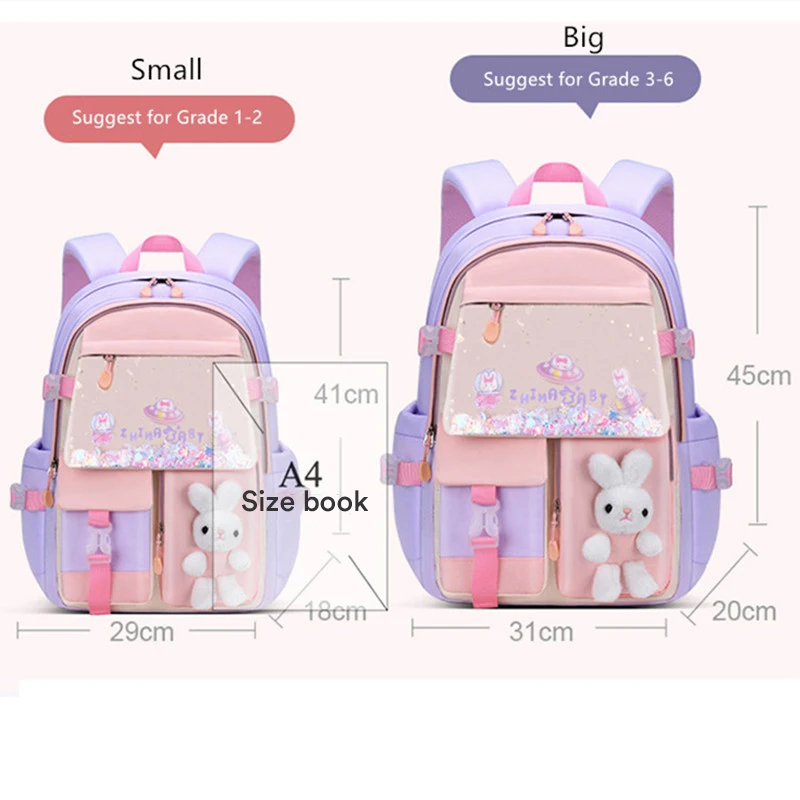 Small Girls Primary School Bag Cute Backpacks For Children Satchel Kawaii Book Bag Kids School Backpack Wholesale Bags