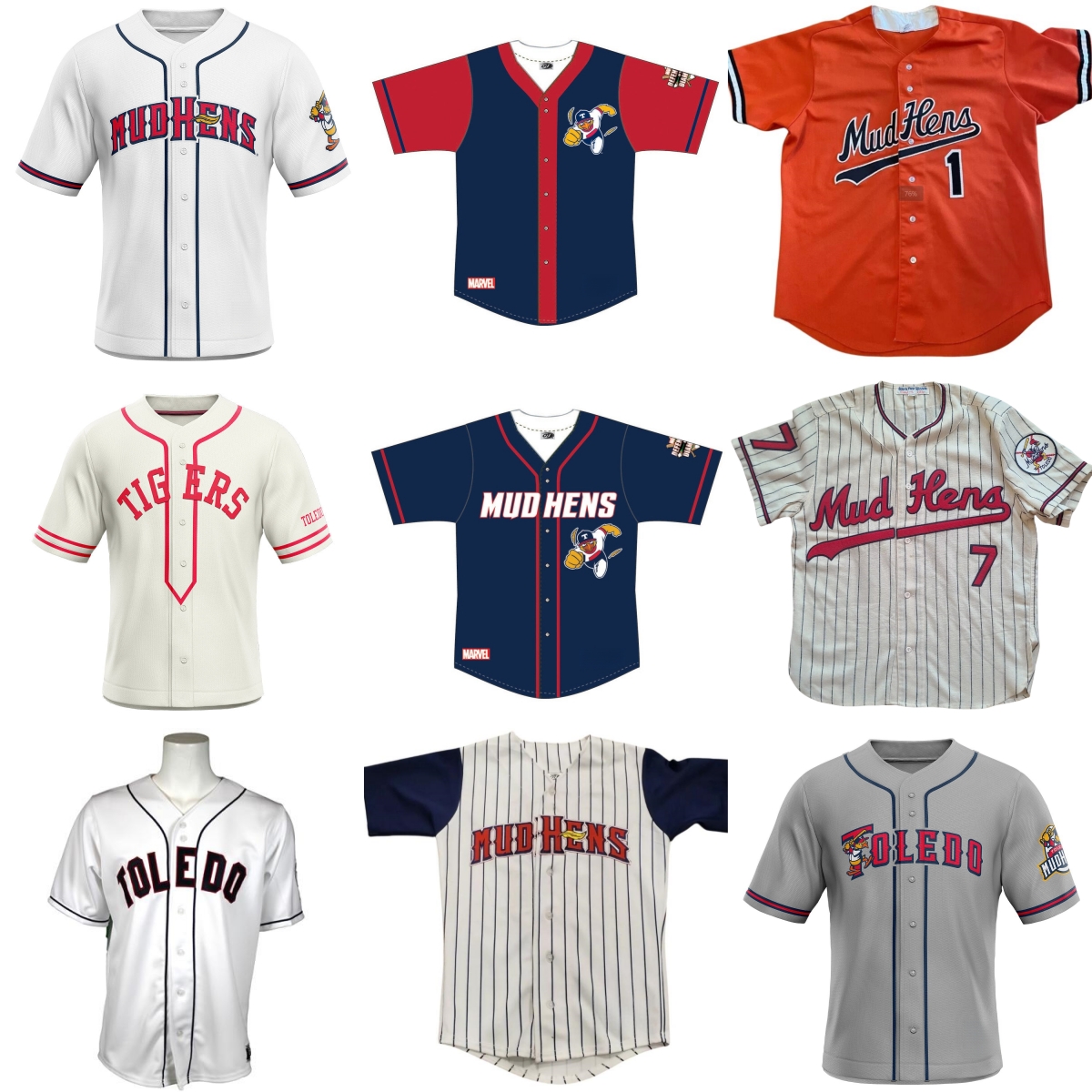 Toledo Mud Hens Jersey Custom Jersey Any Name Number 11