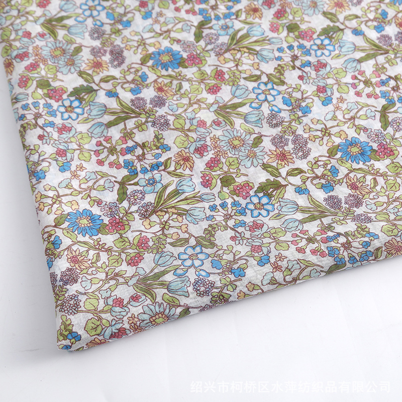 Clothing fabrics manufacturers direct supply brocade tencel interwoven woven fabric twill digital printing fabrics