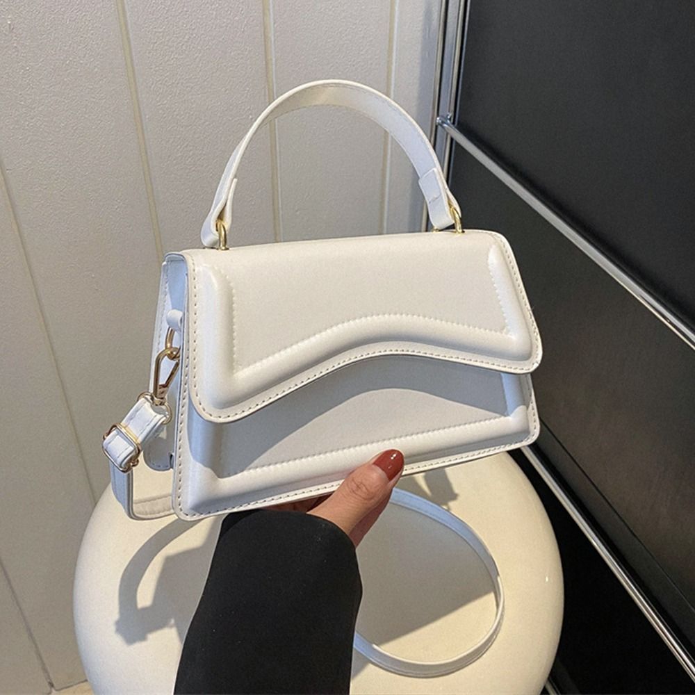 High Quality PU Leather Handbag Purse Women's Bag Solid Color Shoulder Crossbody Bags Lady Messenger Small Tote