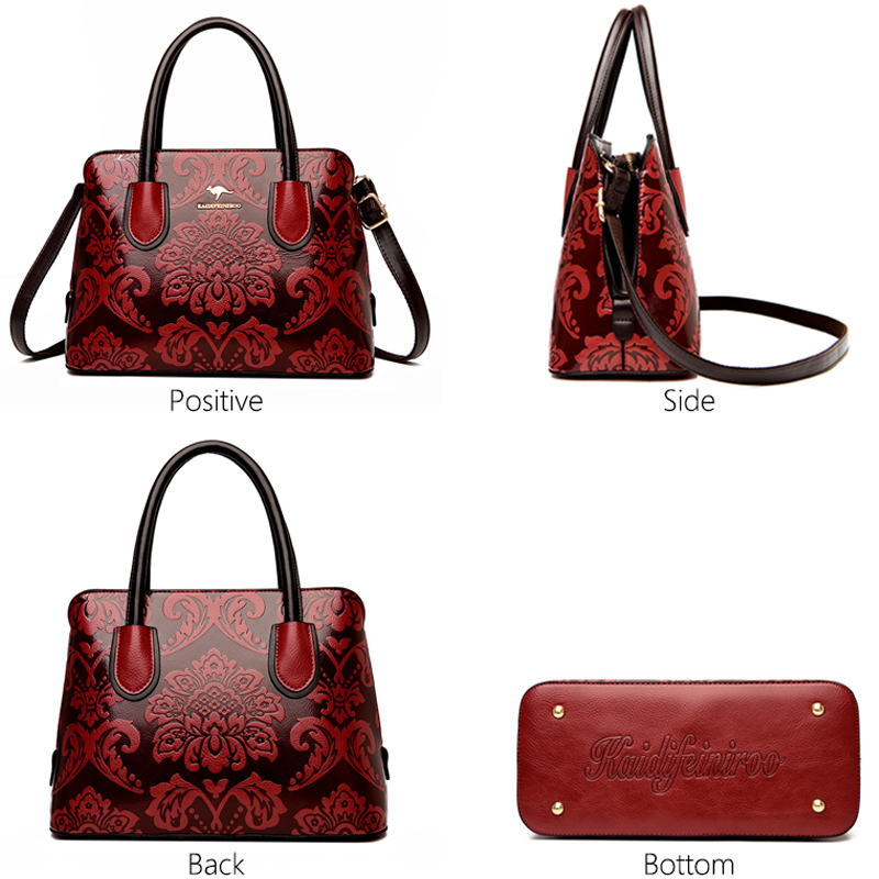 2021 Flower Pattern Luxury Designer Handbags Purses Ladies Shoulder Crossbody Messenger Bag Women Large Capacity Tote Sac A Main