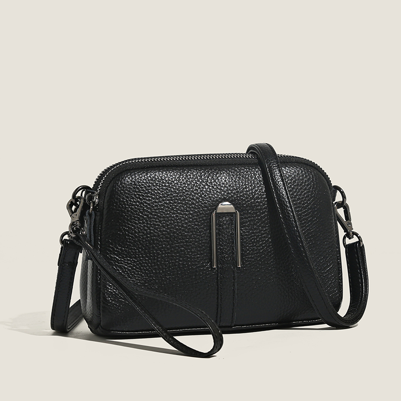 100% Genuine Women's Handbag 2023 Cow Leather Women Shoulder Crossbody Fashion Female Messenger Phone Bag