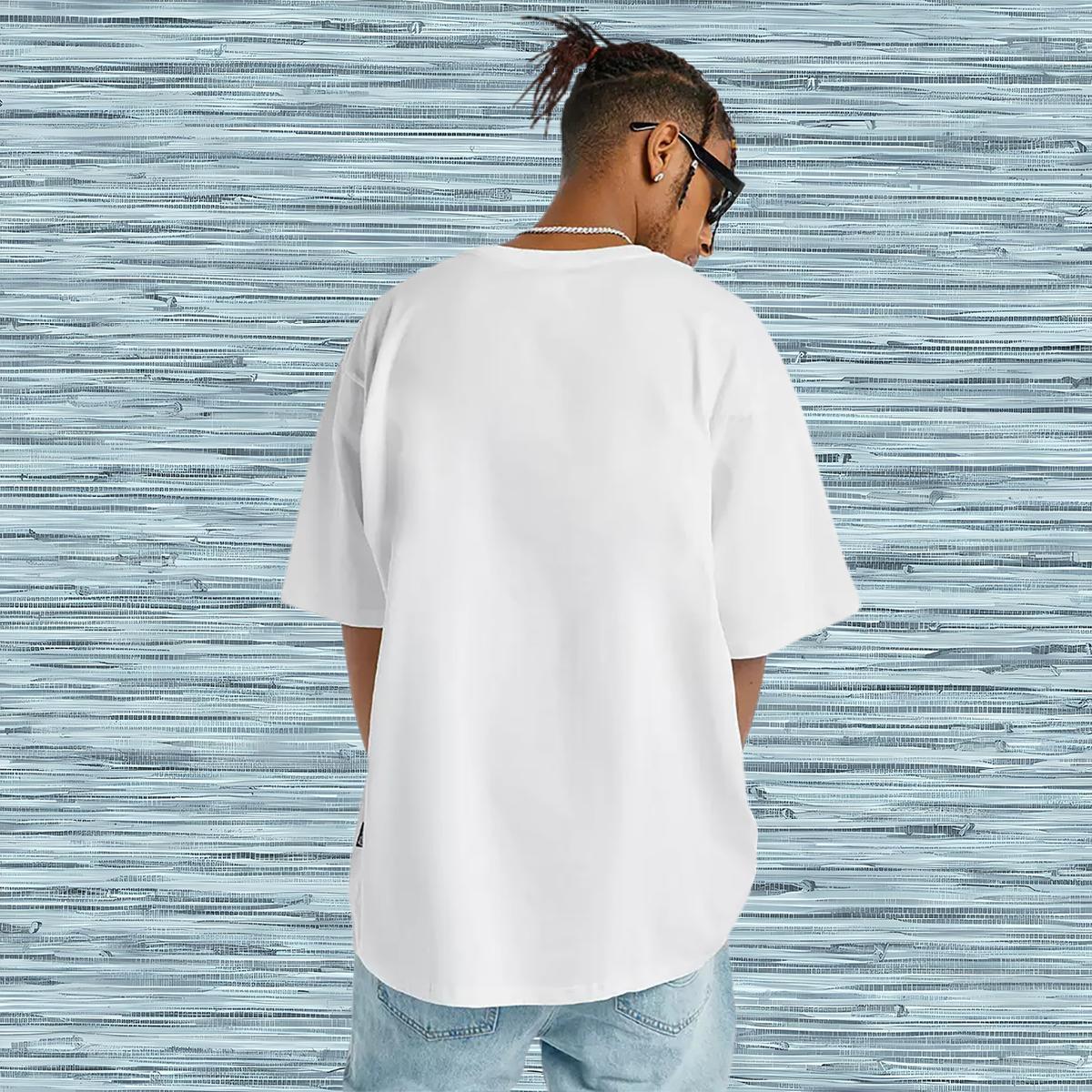 New Designer T Shirts Men 230g 100% Cotton tree Street Wear Tops Pure Cotton Loose Fit Men Tshirts Anime Print