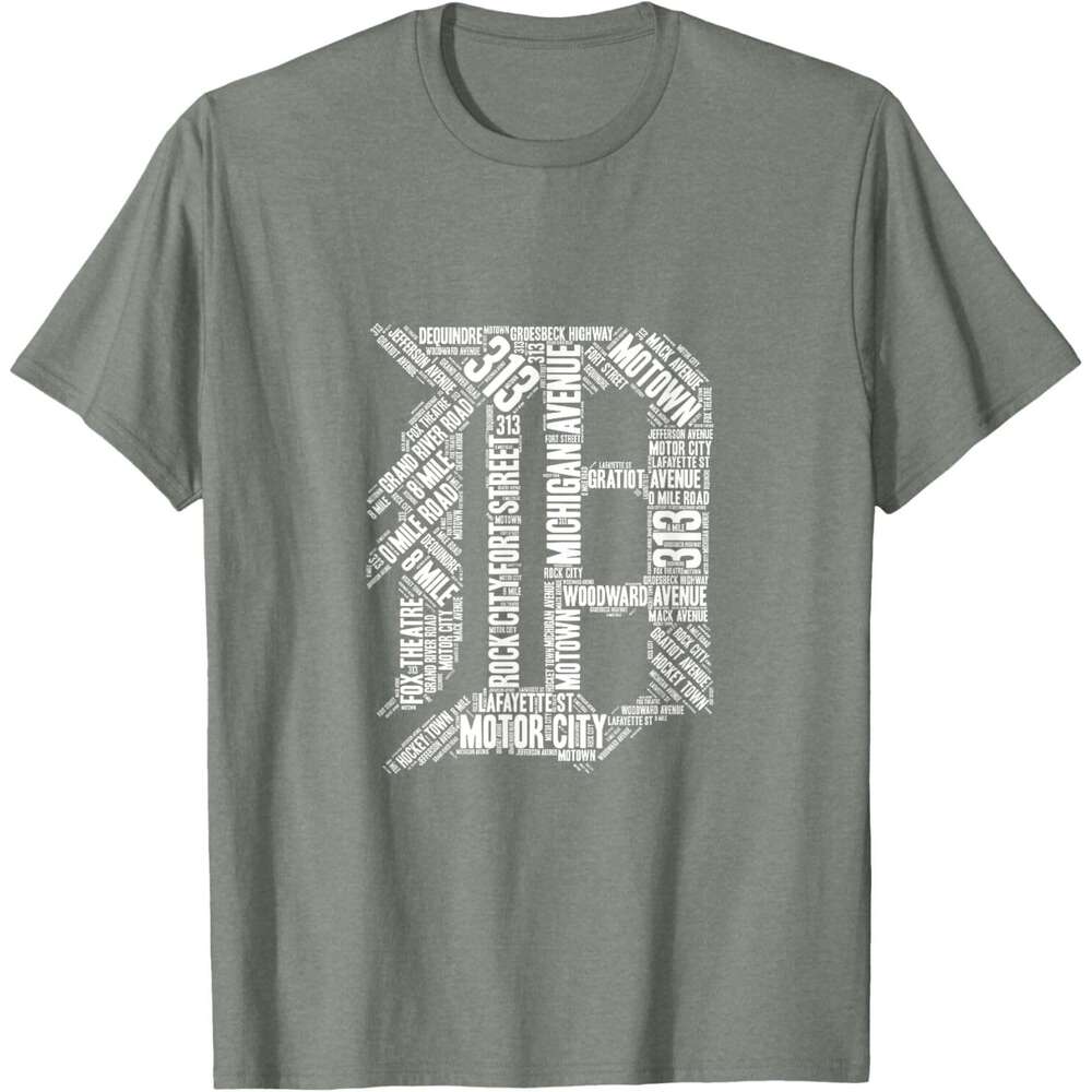 25ss T shirt Mens Detroit T Shirt Graphic D T-Shirt shirts tshirt graphic tee Casual tops summer clothes Short sleeve Free shipping