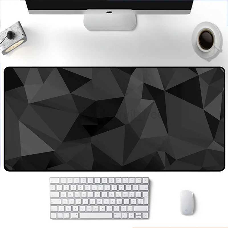 Black Mouse Pad Rug Deskpad Slipmat 90x40 Mat Gamer Accessories Beat Pad Desk Protection Rubber Mouse Pad for Computer LaptopM240802