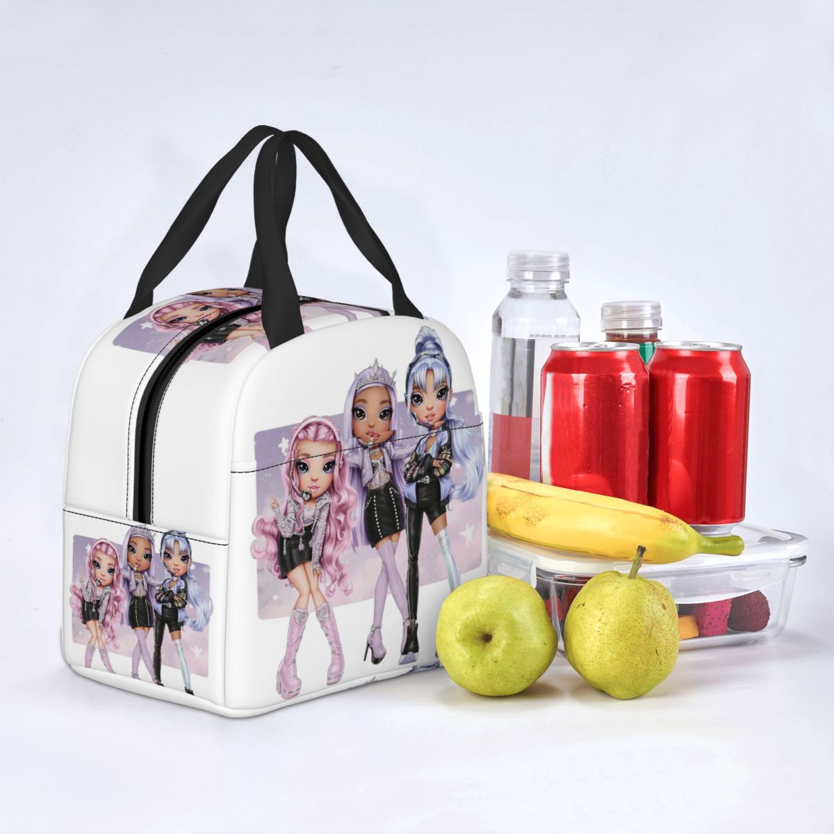 Rainbow High Sisters Insulated Lunch Bag for Women Leakproof RH KPOP Cooler Thermal Bento Box Kids School Children lunchbag
