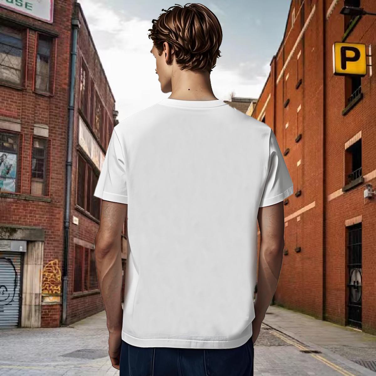 T Shirt For Man 230g Pure Cotton pumpkin Street O-Neck Short Sleeve Plus Size Cartoon Couples T Shirts Brand Loose Fit Tees Shirts