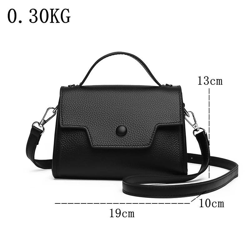 Cowhide Women Handbag Winter New Genuine Leather Shoulder Messenger Bag Designer Luxury Bag Female Tote Ladies Crossbody Sac