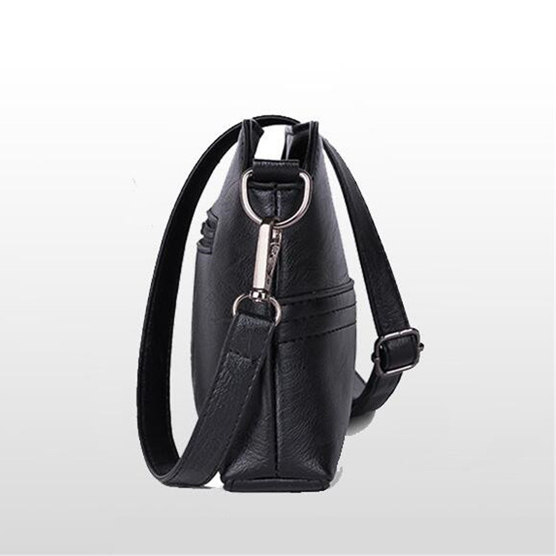 Vintage PU Leather Ladies Messenger Bags Small Splicing Handbag Luxury Design Shoulder Bag for Women Shopper Travel Totes
