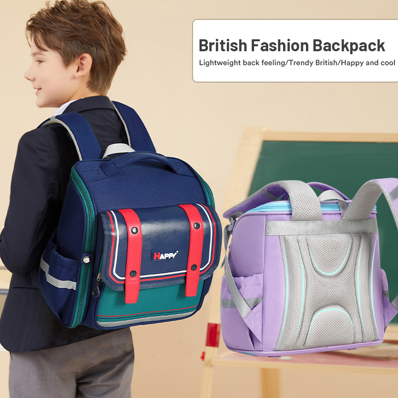 Schoolbag For Primary School Girls Large Capacity 6-12 Years Old Load Relief Spine Care 1-6 Years Old Boys Horizontal Bag
