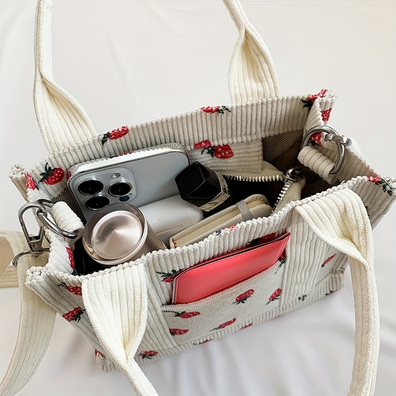 New Little Fresh Sweet Corduroy Print Fashion Ins Style Trend Women's Shoulder Bag Cross-body Bag