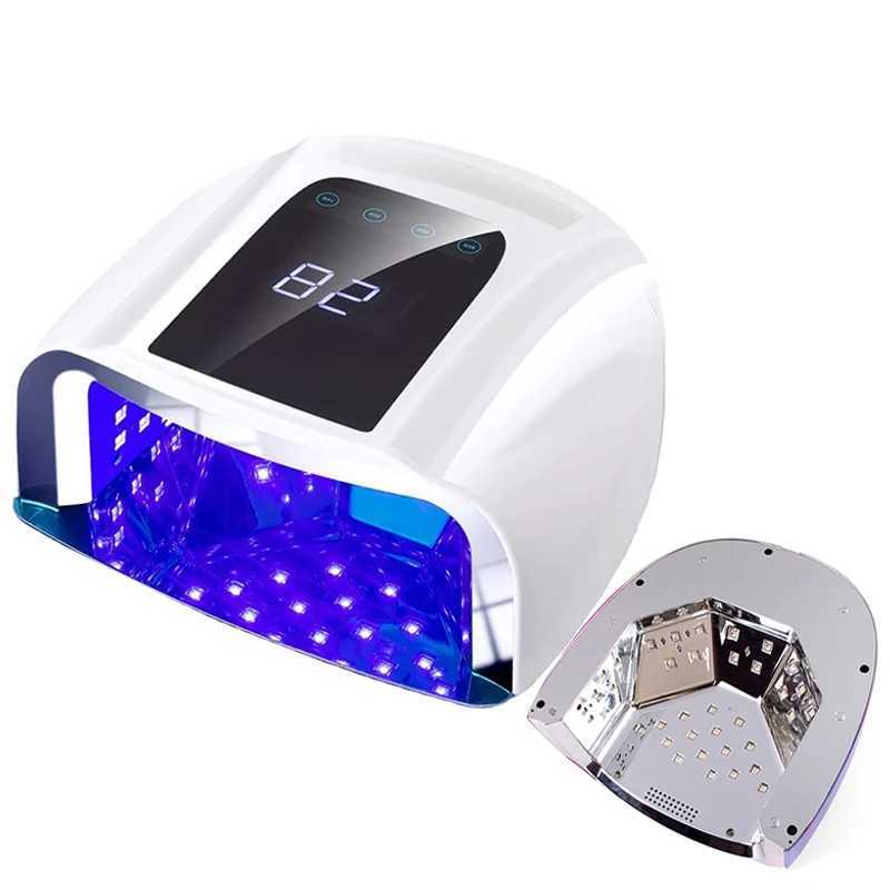 Not Rechargeable 96W Mirror Reflective Bottom Nail Lamp Gel Polish Dryer Manicure Machine UV Light for Nails Nail UV LED Lamp W250513
