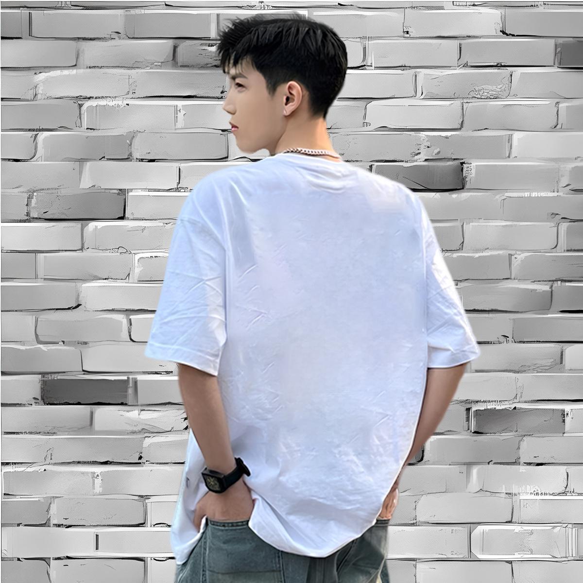 Custom T-Shirts for Men 230g 100% Cotton pumpkin Casual Daily Wear Clothes Breathable Cool Men Clothes T-Shirt Graphic