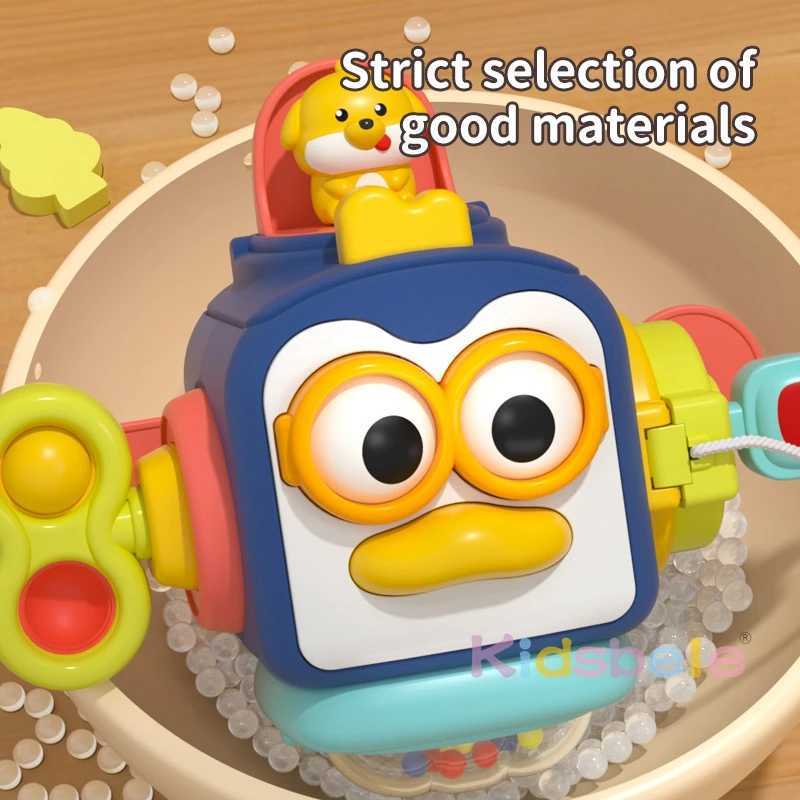 6 in 1 Motessori Toddlers Activity Toys Cute Penguin Hand Catching Ball Educational Toy Learning Sensory Fine Motor Skills Gifts Y240801