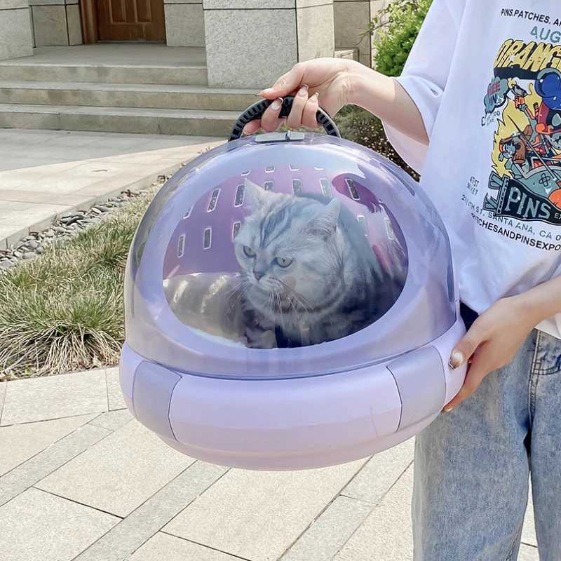 Cat Carrier Pets Bag Multi-functional Portable Cat Bag Portable Space Capsule Pet Capsule Bag Car Dog Aviation CageM240731