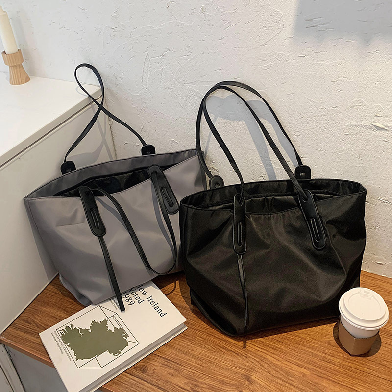 Versatile Ins Large Capacity for Women 2024 New Fashionable and Casual Simple One Shoulder Handheld Tote Bag H82#25 ddmy b3ab