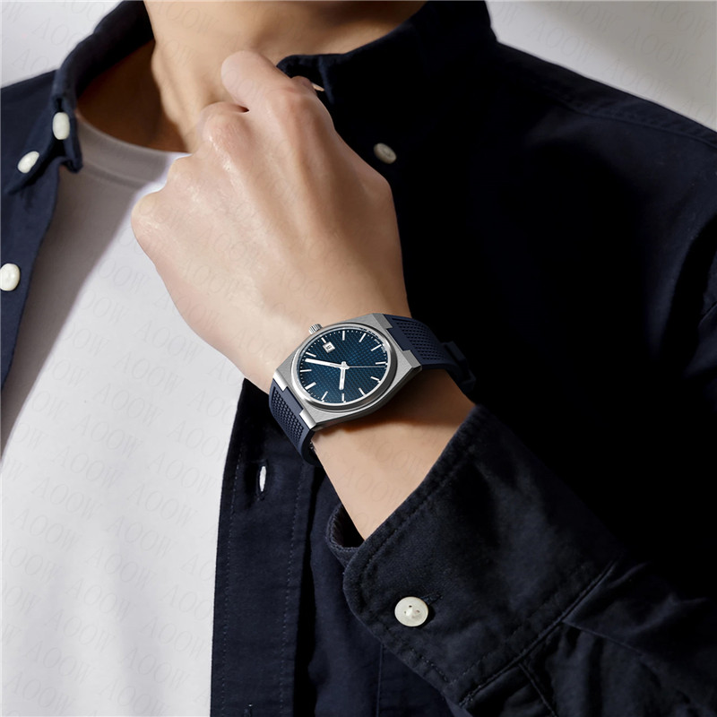 Silicone Strap For Tissot PRX 40MM Series Men Casual Fashion Double directional quick release spring needle Replacement Strap