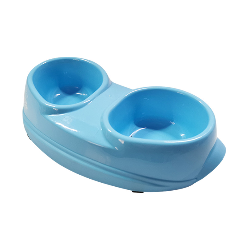 Mischievous pet double water feeding dog food bowl cat supplies