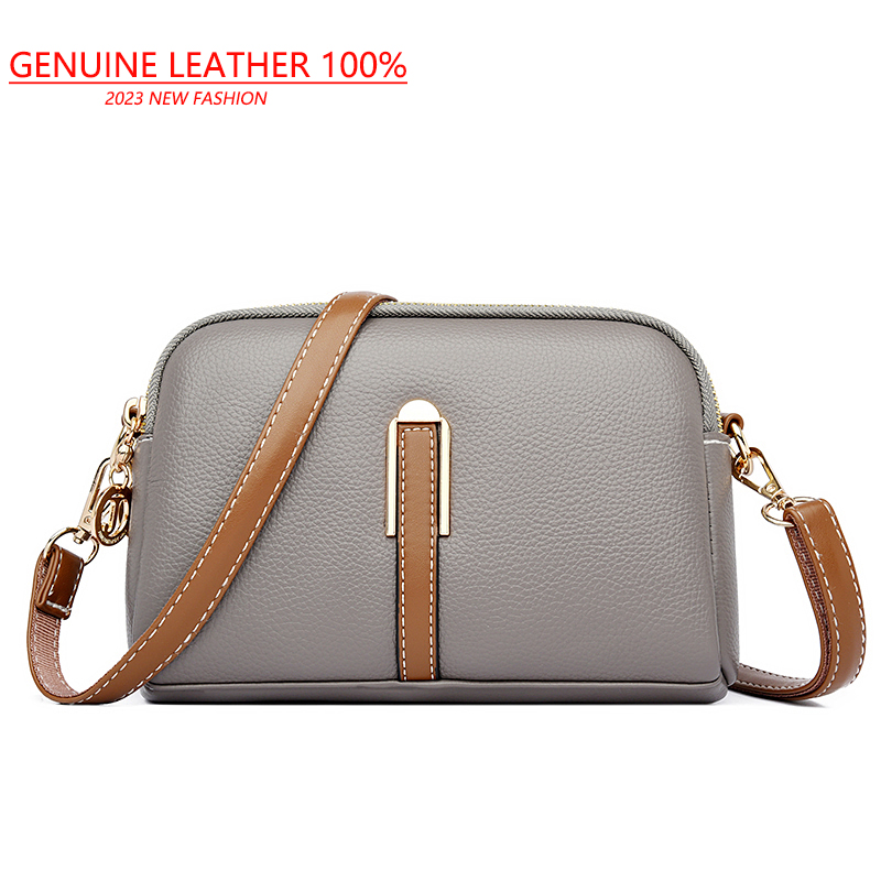 100% Genuine Leather Shoulder bag Women Handbag Designer Cowhide Flap Bag Luxury Women's Messenger Bags Crossbody Bags For Women