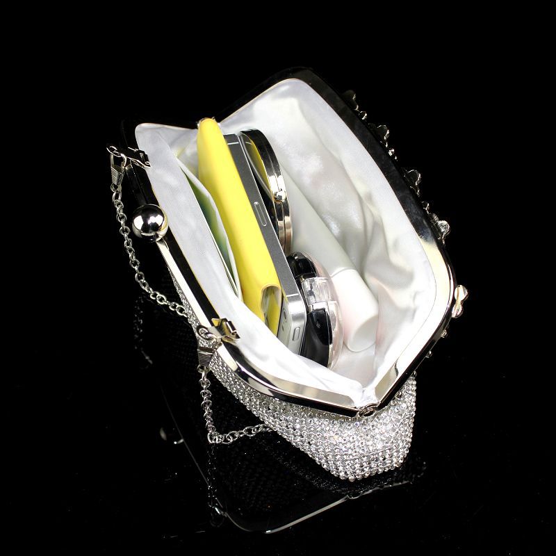Shinny Luxury Clutch Bag Glitter Wedding Evening Bags With Rhinestone Shoulder Bags Small Handbags Hobos Fashion Party Pouch