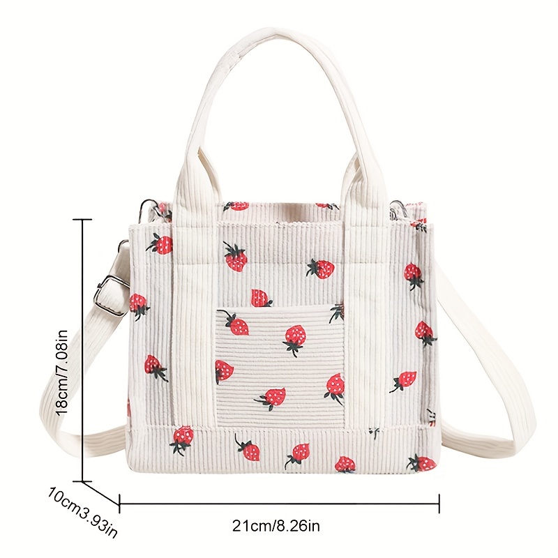 New Little Fresh Sweet Corduroy Print Fashion Ins Style Trend Women's Shoulder Bag Cross-body Bag