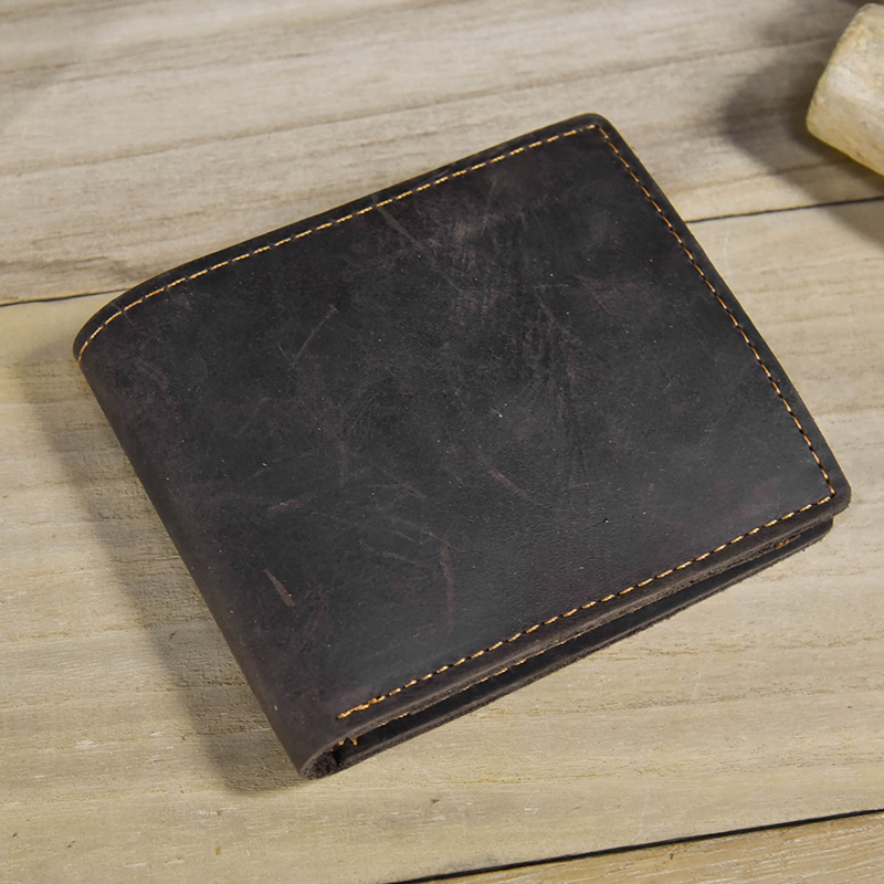 Simple Design Leather Short Wallet for Men Male Real Cowskin Card Purse Mini Men's Slim Purse Men Wallet Thin Porte Monnaie 2023