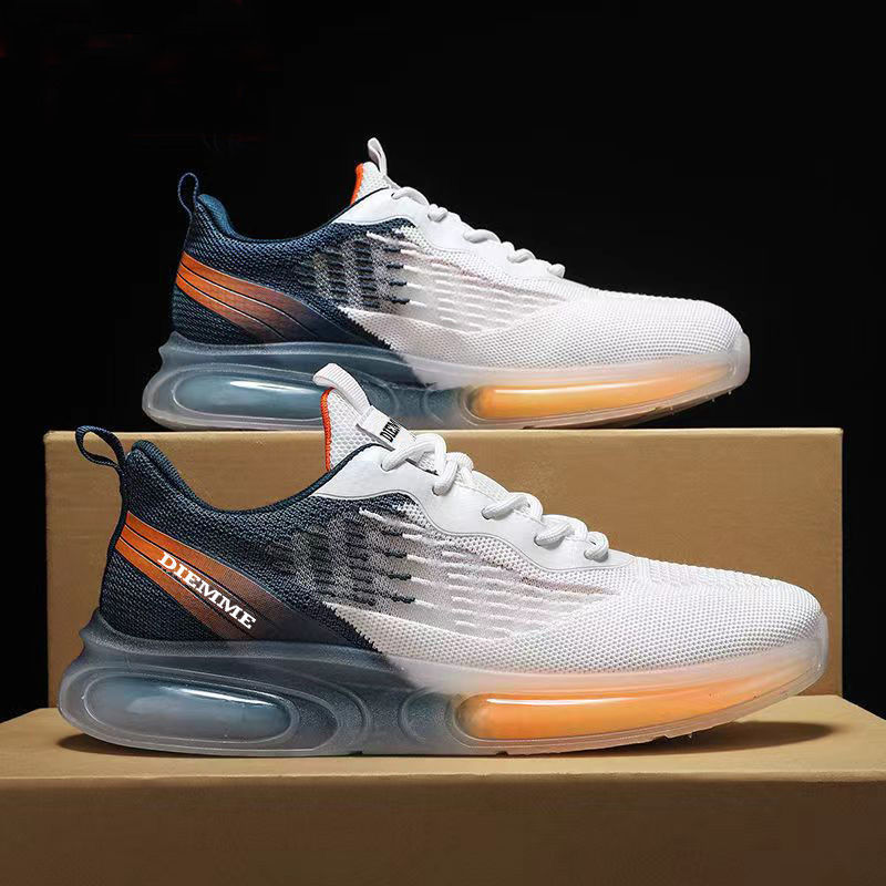 Mens Running Shoes Air Cushion Sneakers Trainers Outdoor Male Sport Shoes for Men Weave Breathable Lace Up Casual Men's Sneakers