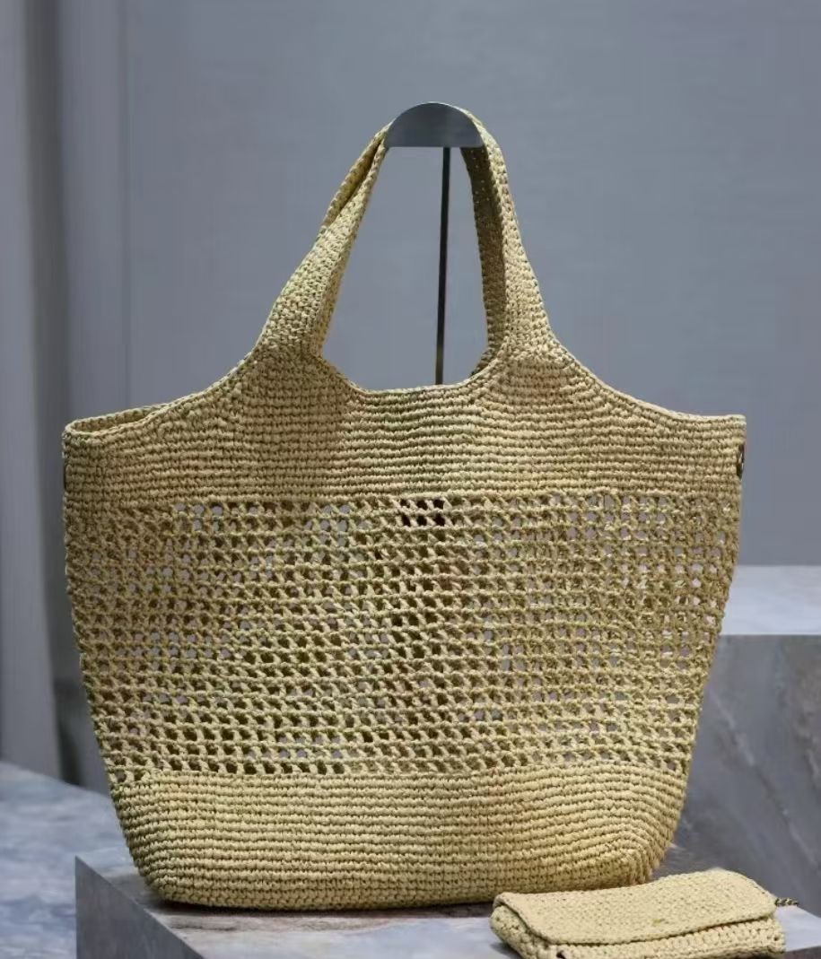 Raffia Beach Bags Designer Straw Shoulder Bag Travel Shopping Totes Women Luxury Brand Fashion Handmade Weave Bag Maxi Large Capacity New Purses And Handbags 2840